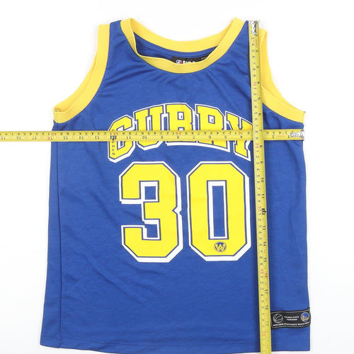 NBA Boys Blue 10-11 Years Golden State Warriors Curry 30 Basketball Jersey Tank