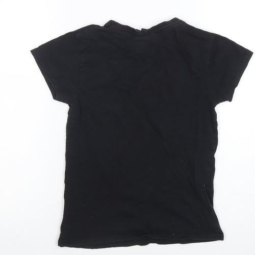Harry Potter Women's Black Cotton Graphic T-Shirt Size 4
