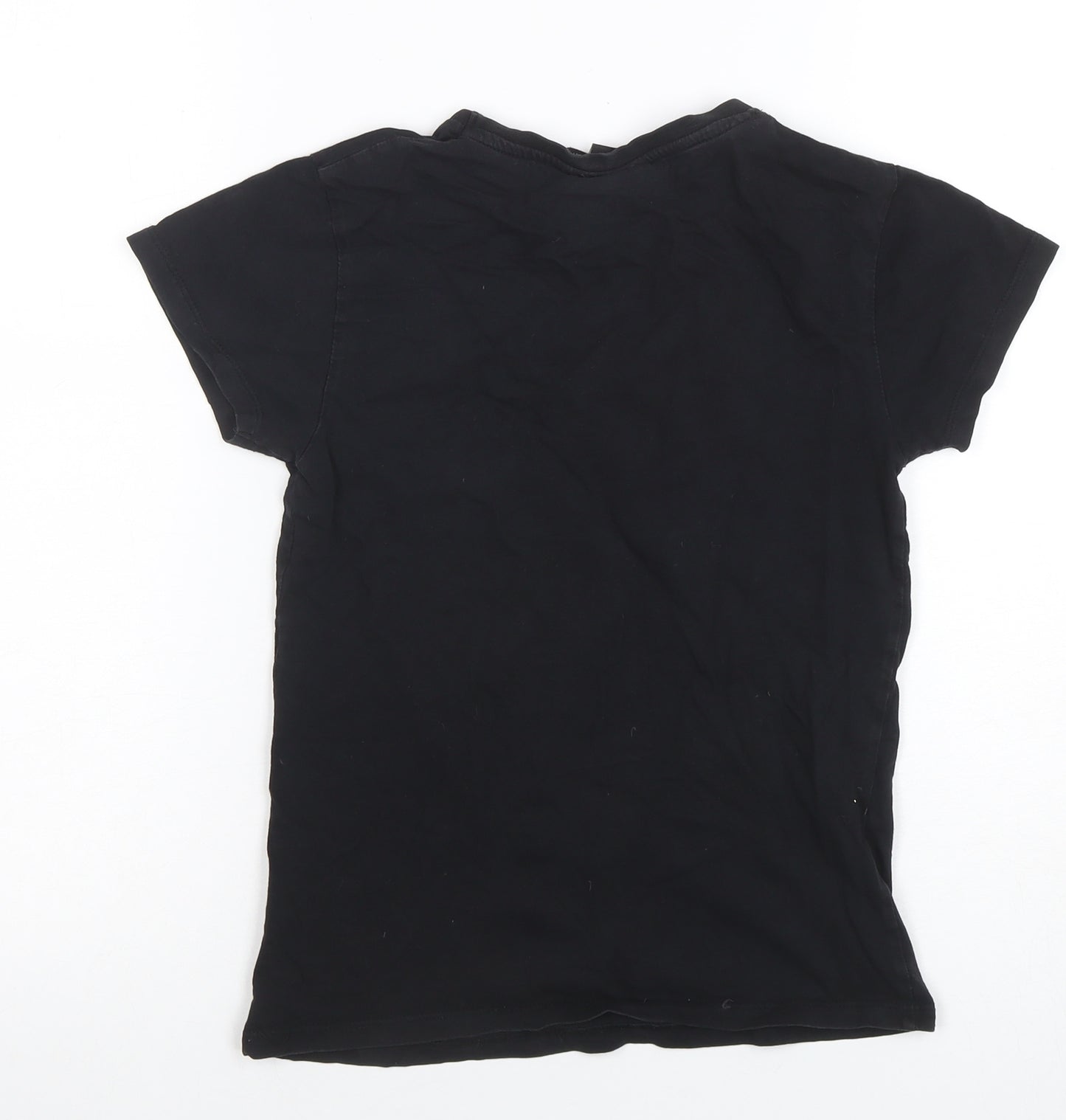 Harry Potter Women's Black Cotton Graphic T-Shirt Size 4