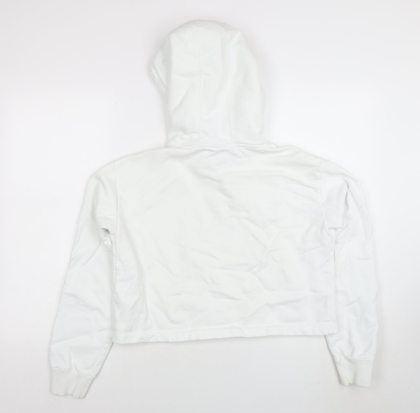 Champion Women's White Hoodie Medium Cotton Pullover