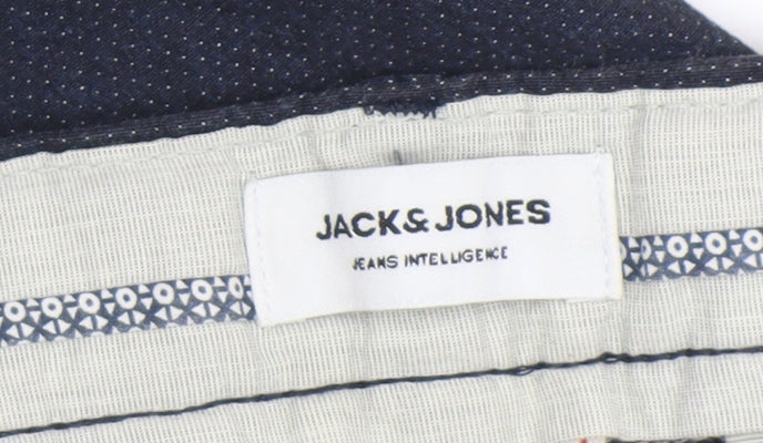 Jack & Jones Men's Blue Slim Fit Chino Trousers 34W 32L