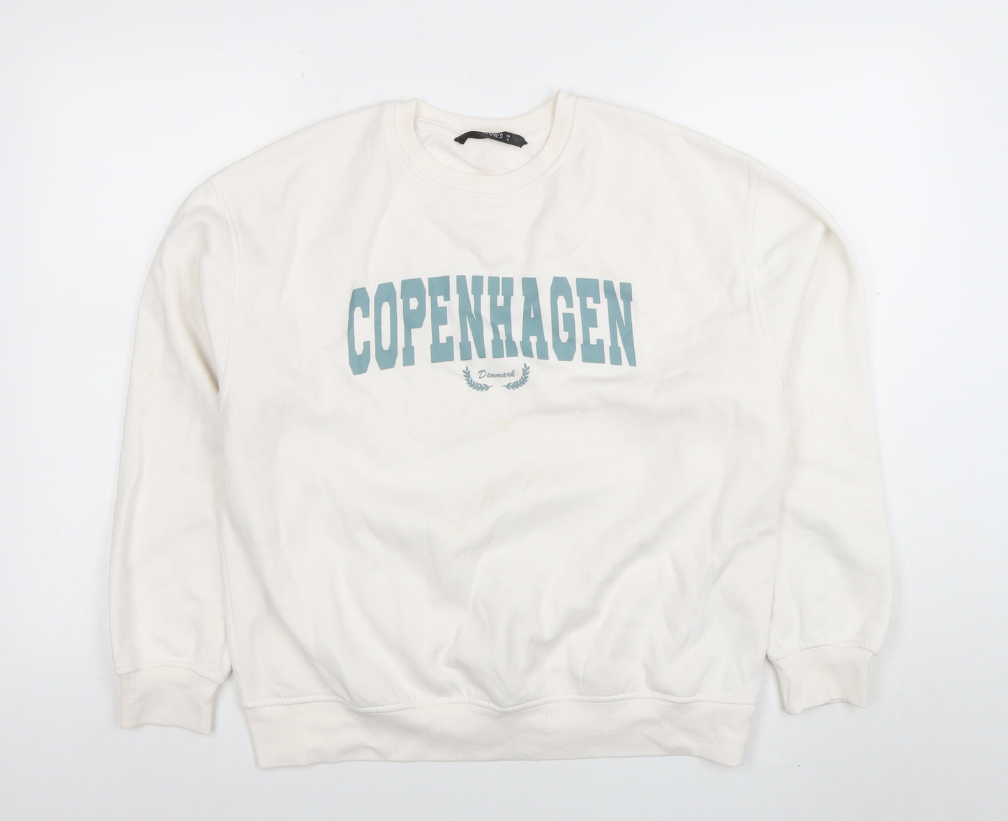 Dunnes Women’s White Copenhagen Print Pullover Sweatshirt M