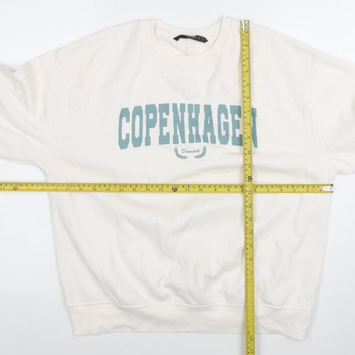 Dunnes Women’s White Copenhagen Print Pullover Sweatshirt M