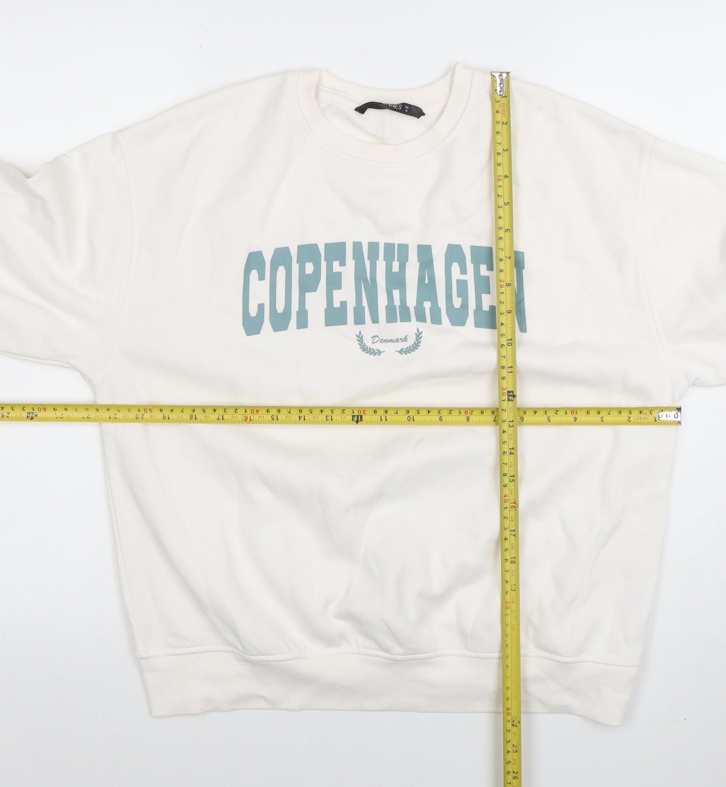 Dunnes Women’s White Copenhagen Print Pullover Sweatshirt M