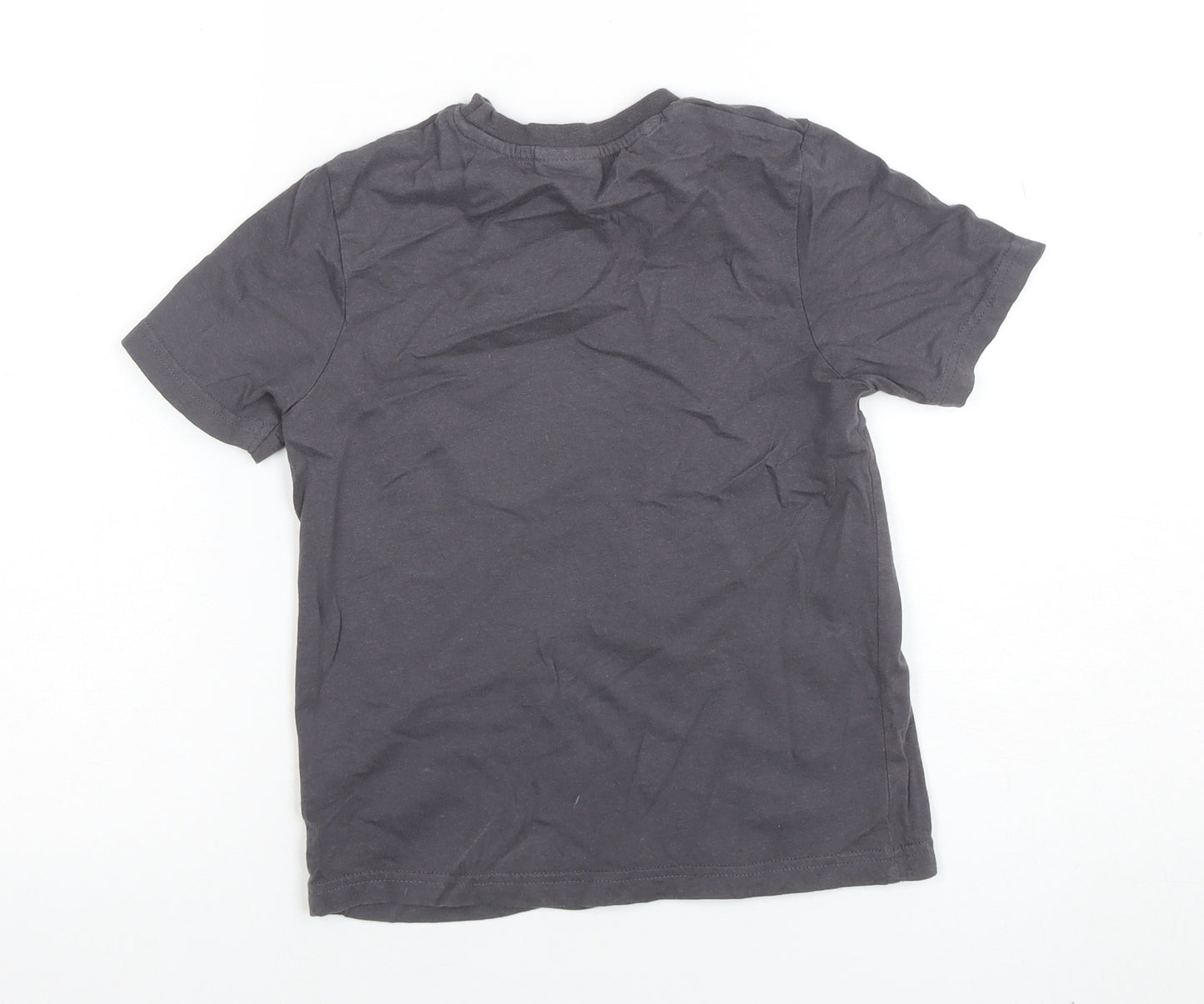 Sonic Prime Boys Grey 7-8 Years Graphic T-Shirt Short Sleeve Cotton Top