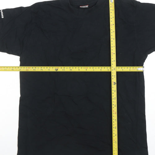 Cilque Boys Black 150/160 Graphic Print Short Sleeve Cotton T-Shirt