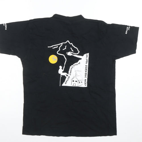 Cilque Boys Black 150/160 Graphic Print Short Sleeve Cotton T-Shirt
