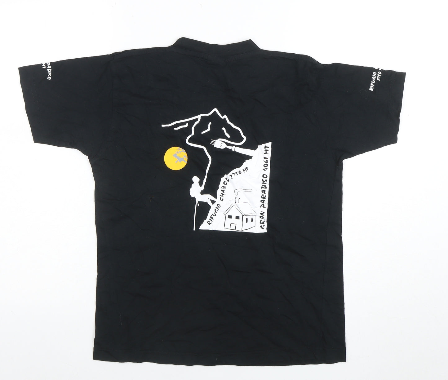 Cilque Boys Black 150/160 Graphic Print Short Sleeve Cotton T-Shirt