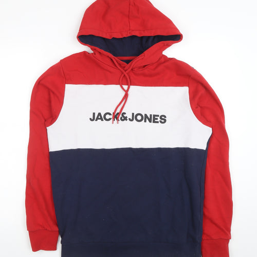 Jack & Jones Men's Multicoloured Pullover Hoodie M