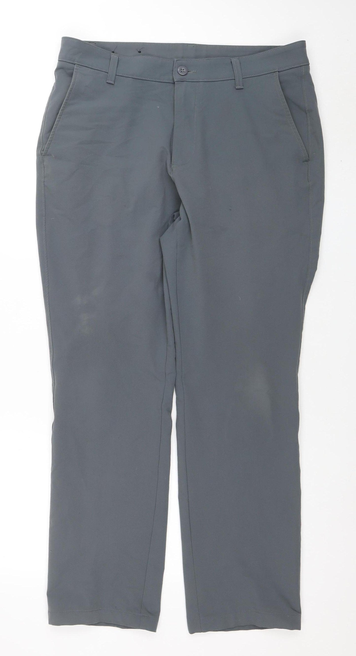 Under Armour Men's Grey 34x32 Chino Trousers Quick Dry Stretch