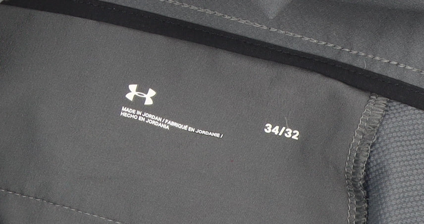 Under Armour Men's Grey 34x32 Chino Trousers Quick Dry Stretch