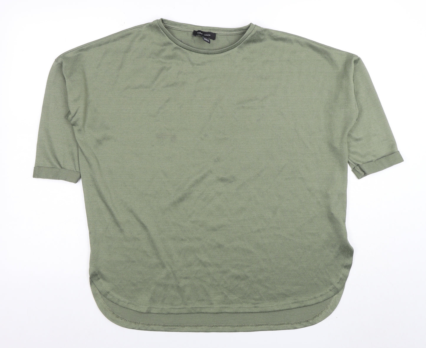 New Look Women’s Green Short Sleeve Basic Crew Neck T-Shirt Size S