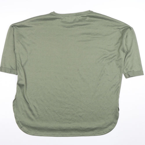 New Look Women’s Green Short Sleeve Basic Crew Neck T-Shirt Size S