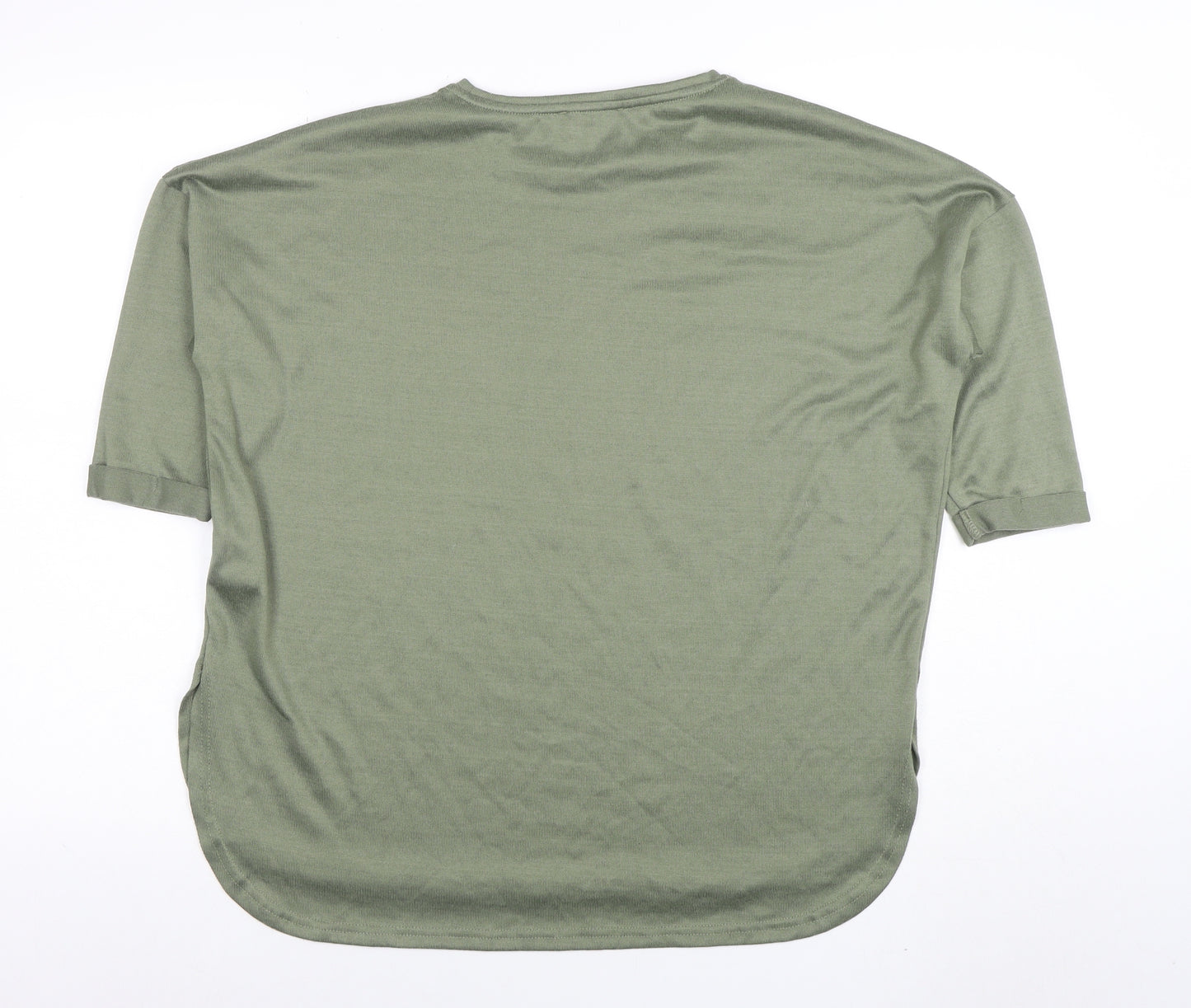 New Look Women’s Green Short Sleeve Basic Crew Neck T-Shirt Size S