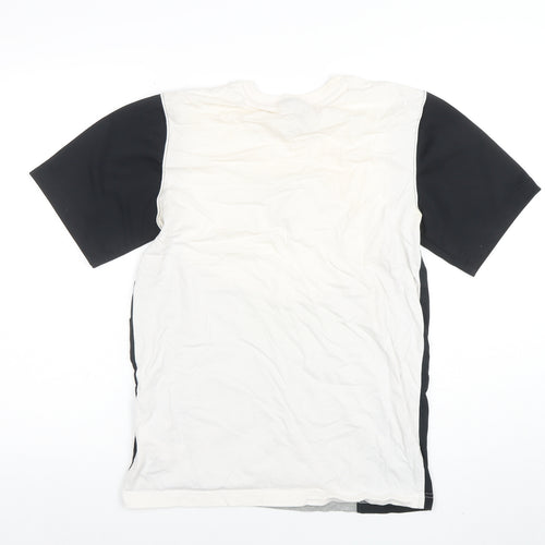 Nike Men's Multicoloured Small Colourblock Logo Crew Neck T-Shirt