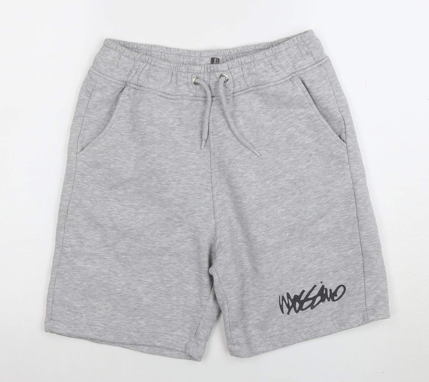 Mossimo Men's Grey Sweat Shorts M Elastic Waist Casual