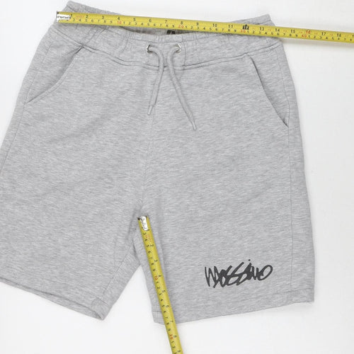 Mossimo Men's Grey Sweat Shorts M Elastic Waist Casual
