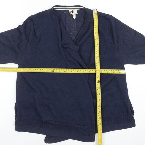 Butterfly by Matthew Williamson Women's Navy Cardigan UK 12 Wrap Style