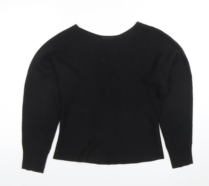 New Look Women’s Black Boat Neck Knit Jumper Size S