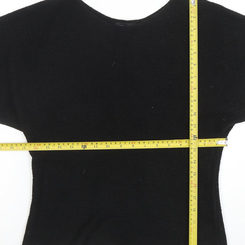 New Look Women’s Black Boat Neck Knit Jumper Size S