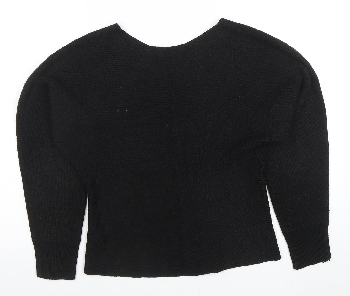 New Look Women’s Black Boat Neck Knit Jumper Size S