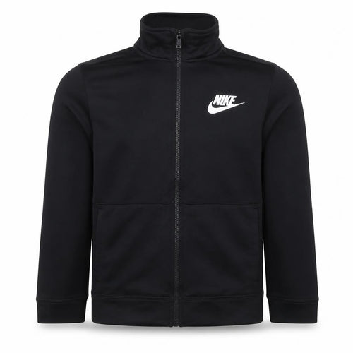 Nike Boys Black Full Zip Hoodie Sweatshirt Size 10-12 Years Polyester