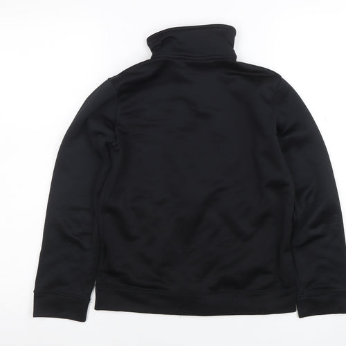 Nike Boys Black Full Zip Hoodie Sweatshirt Size 10-12 Years Polyester