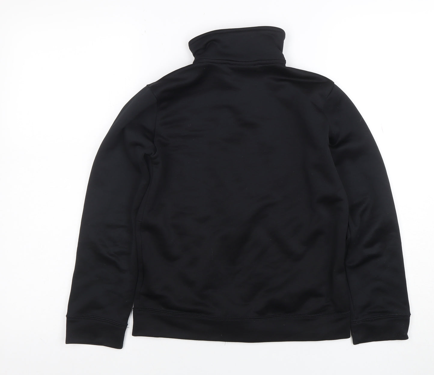 Nike Boys Black Full Zip Hoodie Sweatshirt Size 10-12 Years Polyester