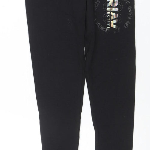River Island Women Black XS Leggings High Waist Stretch Activewear