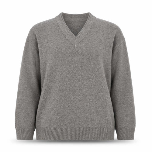 Marks and Spencer Women’s Beige V-Neck Knit Jumper Size M