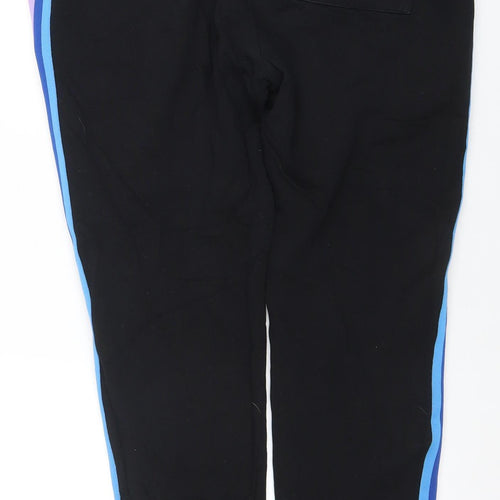ASOS Men’s Black Jogger Trousers M with Rainbow Side Stripe