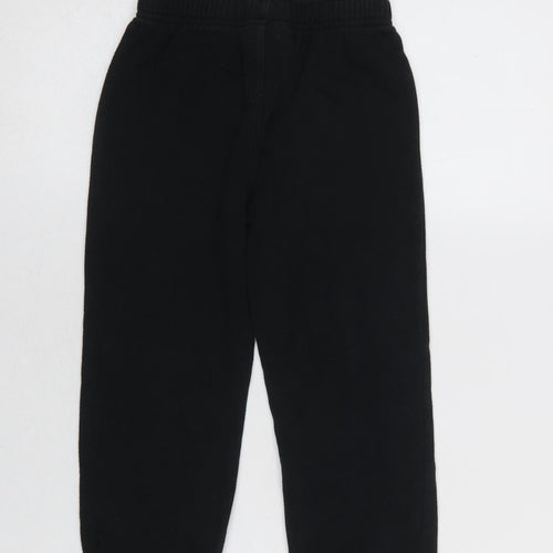 Under Armour Boys Black Fleece Jogger Trousers 5-6 Years