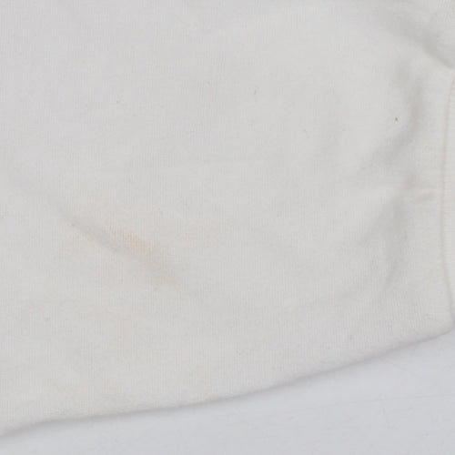 Beloved Woman White Hogwarts Sweatshirt Medium Cotton Blend