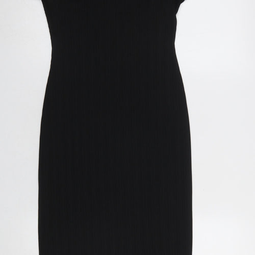 River Island Women’s Black Size 10 Bodycon Midi Dress