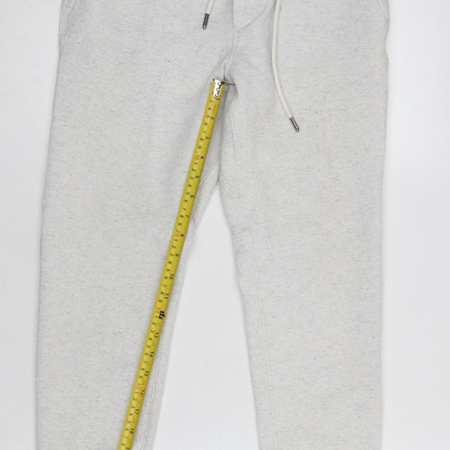 American Eagle Women’s Grey Jogger Sweatpants S Fleece Elastic Waist