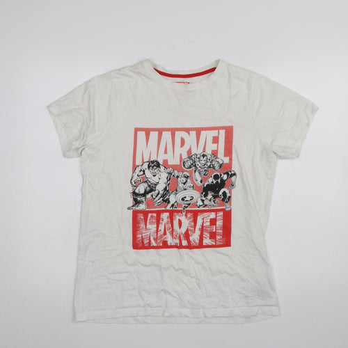 Marvel Boys White Short Sleeve Graphic T-Shirt 14-15 Years
