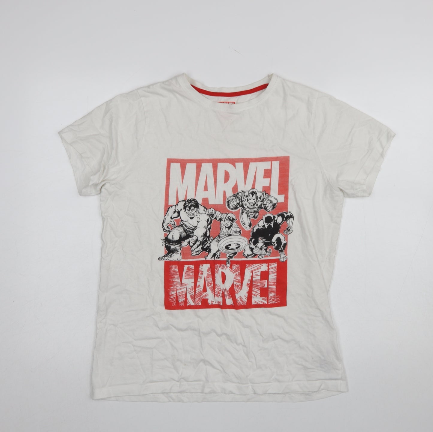 Marvel Boys White Short Sleeve Graphic T-Shirt 14-15 Years