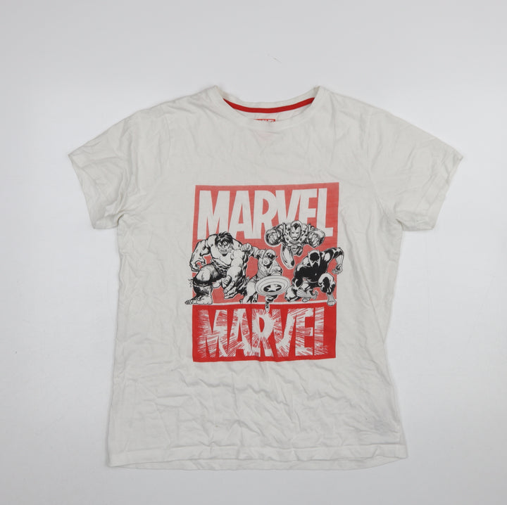 Marvel Boys White Short Sleeve Graphic T-Shirt 14-15 Years