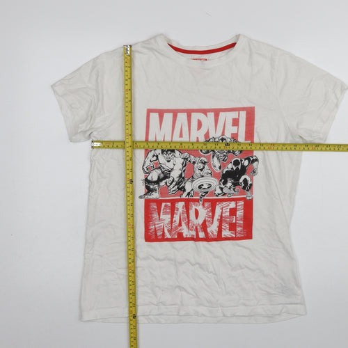 Marvel Boys White Short Sleeve Graphic T-Shirt 14-15 Years