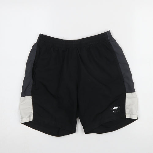 Umbro Men's Black Athletic Football Shorts Size S Quick Dry