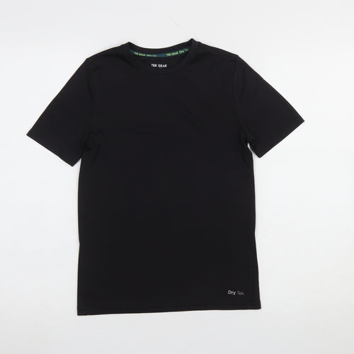 Tek Gear Women's Black Short Sleeve Dry Tek Performance T-Shirt Size M