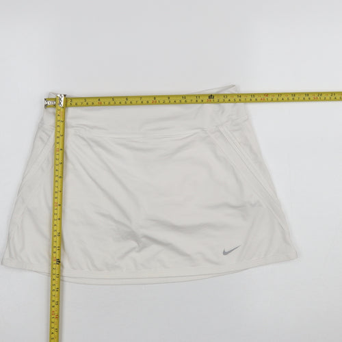 Nike Girls White Dri-FIT Athletic Skort XL Activewear Tennis Sports