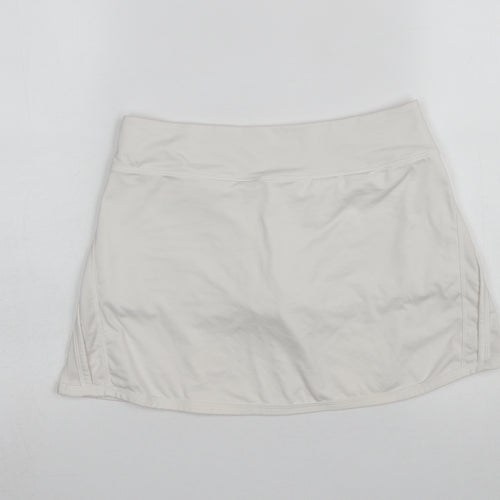 Nike Girls White Dri-FIT Athletic Skort XL Activewear Tennis Sports