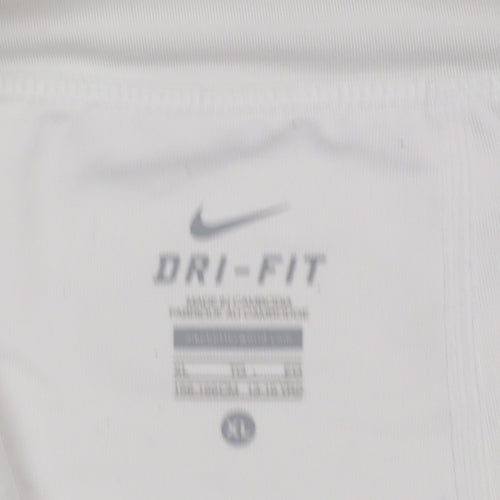 Nike Girls White Dri-FIT Athletic Skort XL Activewear Tennis Sports