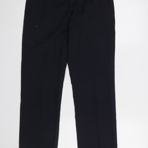 Dunnes Stores Men's Navy Dress Pants 28W 31L Regular Fit Straight Leg
