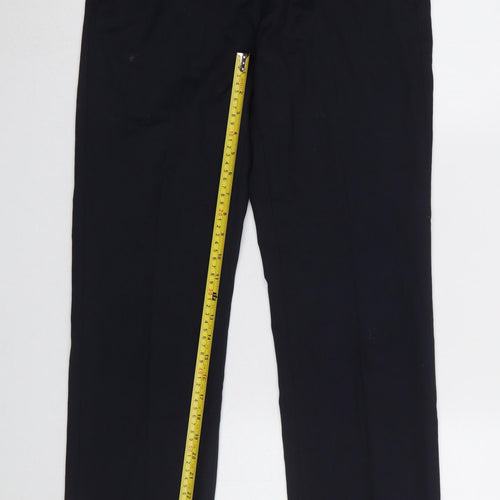Dunnes Stores Men's Navy Dress Pants 28W 31L Regular Fit Straight Leg