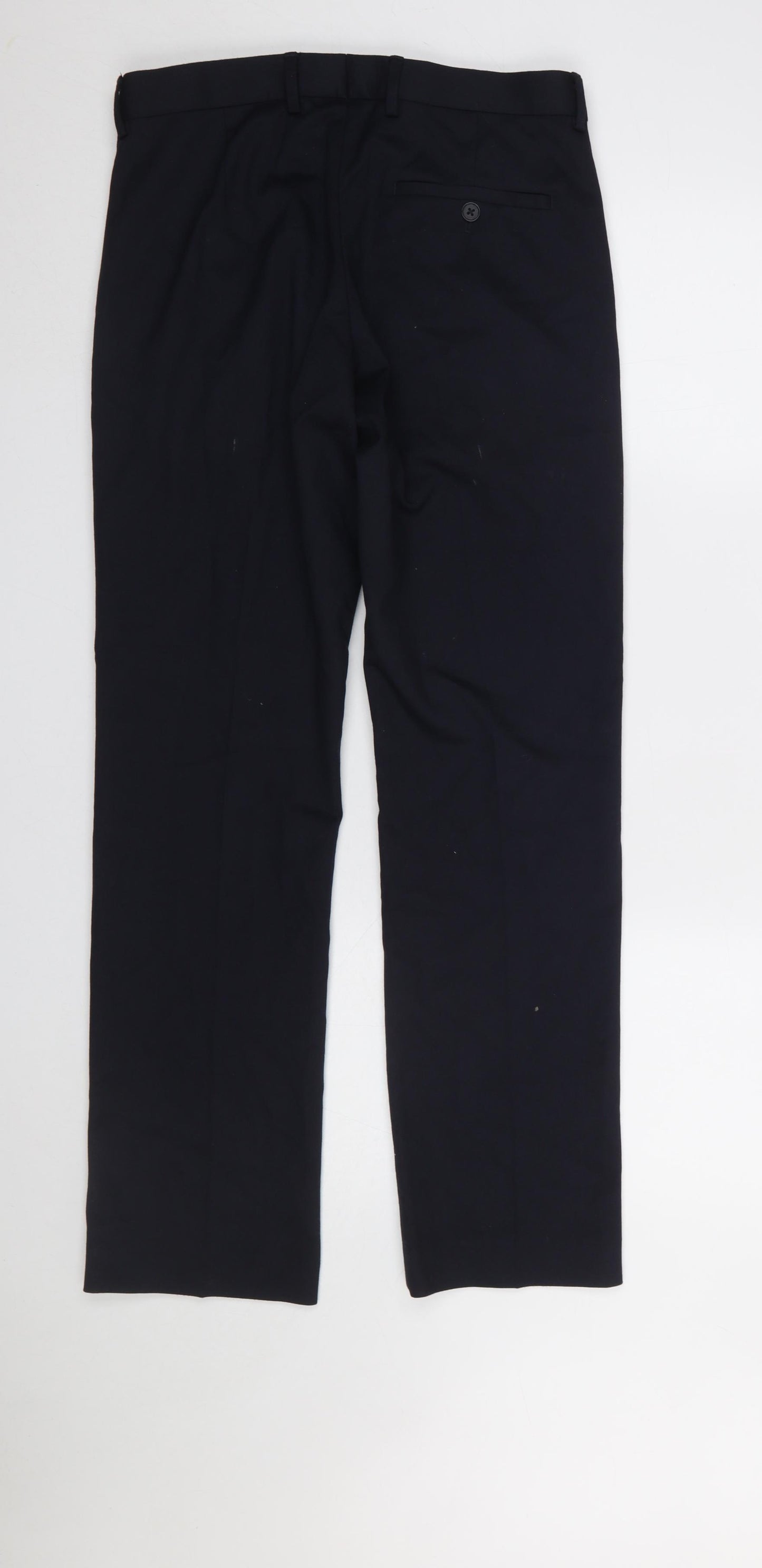 Dunnes Stores Men's Navy Dress Pants 28W 31L Regular Fit Straight Leg
