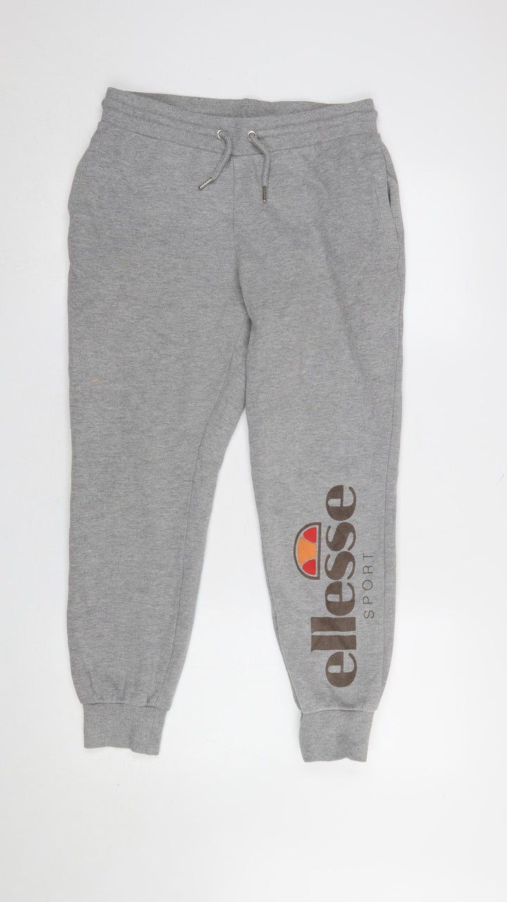 Ellesse Womens Grey Jogger Sweatpants Size 10 Casual Elastic Waist