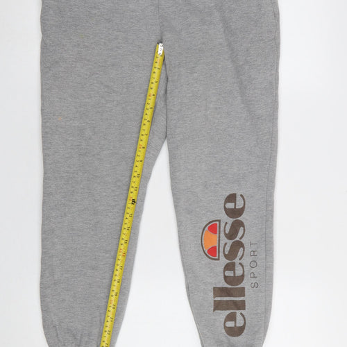 Ellesse Womens Grey Jogger Sweatpants Size 10 Casual Elastic Waist