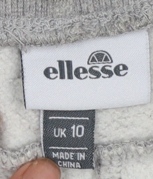 Ellesse Womens Grey Jogger Sweatpants Size 10 Casual Elastic Waist